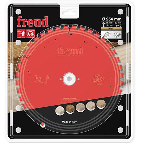 Buy Freud Circular saw blade HM 254 x 2.6/1.8 x 30 mm, Z=40 FR24W002T from Power Tool Services - Image 1 | Best Price