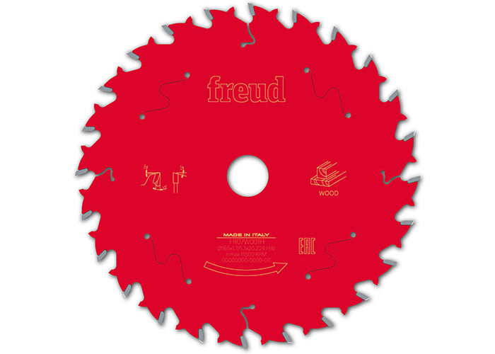 Buy Freud Circular saw blade HM 165 x 1.7/1.3 x 20 mm, Z=24 FR07W001H from Power Tool Services - Image 2 | Best Price