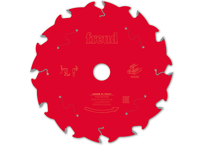 Buy Freud Circular saw blade HM 165 x 1.7/1.3 x 20 mm, Z=12 FR07W009H from Power Tool Services - Image 2 | Best Price