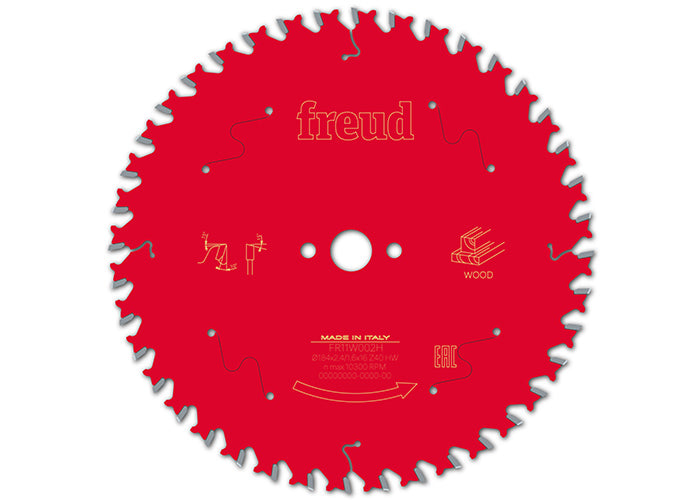 Buy Freud Circular saw blade HM 184 x 2.4/1.6 x 16 mm, Z=40 FR11W002H from Power Tool Services - Image 2 | Best Price