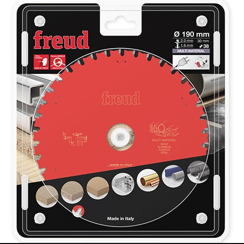 Buy Freud Circular saw blade HM 190 x 2.0/1.6 x 30 mm, Z=38 FR13M001H from Power Tool Services - Image 1 | Best Price