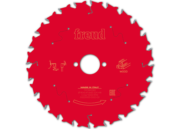 Buy Freud Circular saw blade HM 190 x 2.4/1.6 x 30 mm, Z=24 FR13W006H from Power Tool Services - Image 2 | Best Price