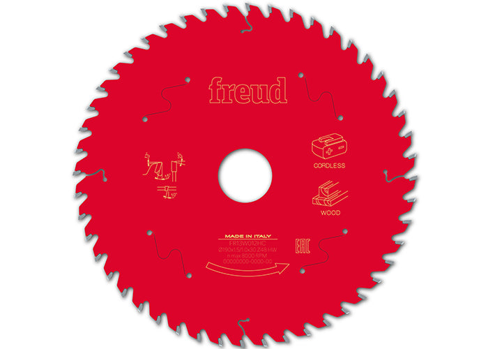 Buy Freud Circular saw blade HM 190 x 1.5/1.0 x 30 mm, Z=48 FR13W012HC from Power Tool Services - Image 2 | Best Price
