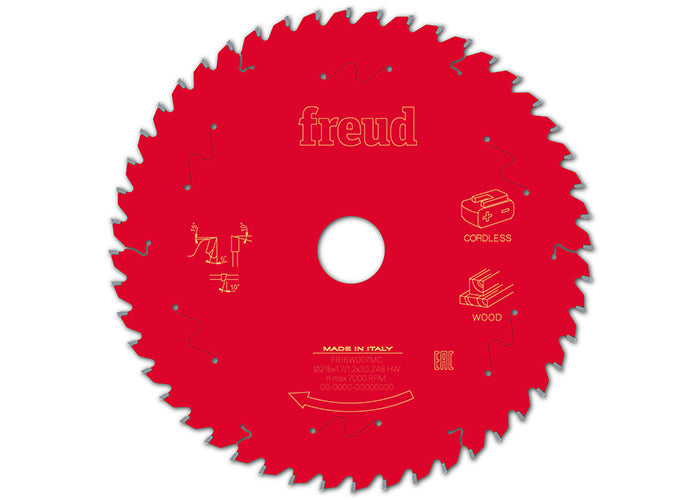 Buy Freud Circular saw blade HM 216 x 1.7/1.2 x 30 mm, Z=48 FR16W007MC from Power Tool Services - Image 2 | Best Price