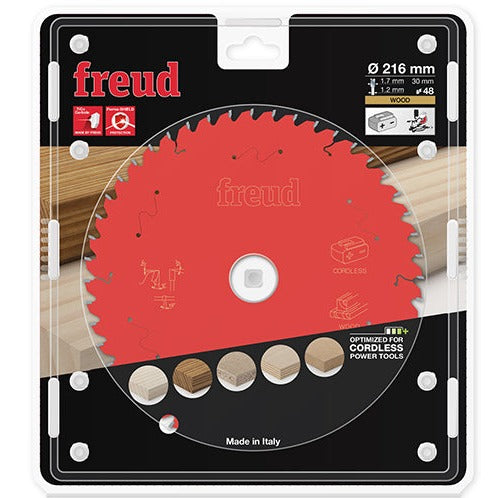 Buy Freud Circular saw blade HM 216 x 1.7/1.2 x 30 mm, Z=48 FR16W007MC from Power Tool Services - Image 1 | Best Price