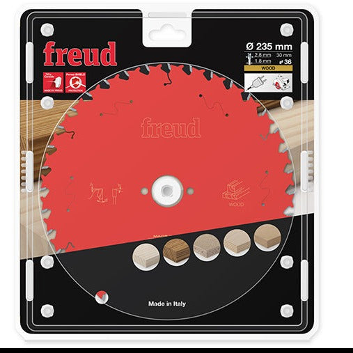 Buy Freud Circular saw blade HM 235 x 2.8/1.8 x 30 mm, Z=36 FR20W004H from Power Tool Services - Image 1 | Best Price
