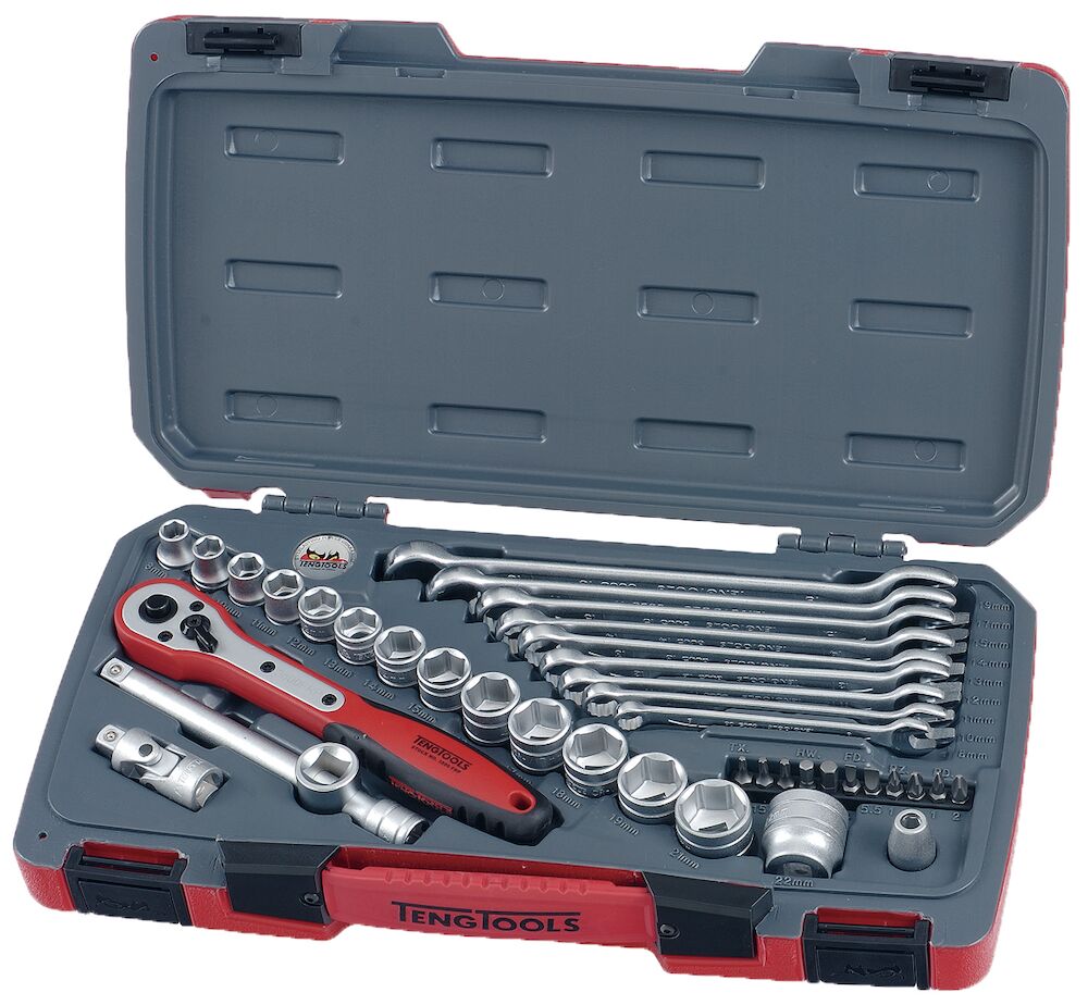 Buy Teng Tools 39PC 3/8" Drive Socket And Spanner Tool Set from Power Tool Services - Image 1 | Best Price