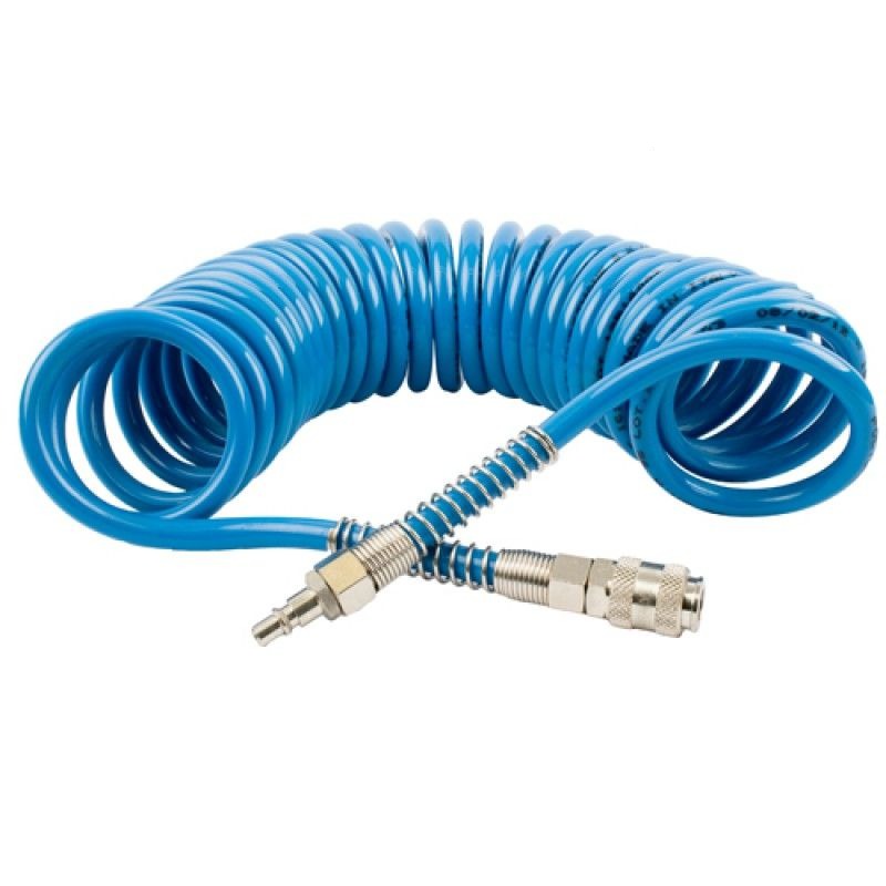 Buy Gav Spiral Polypropylene Hose Blue with Quick Couplers 8m SPR 0812 from Power Tool Services - Image 1 | Best Price