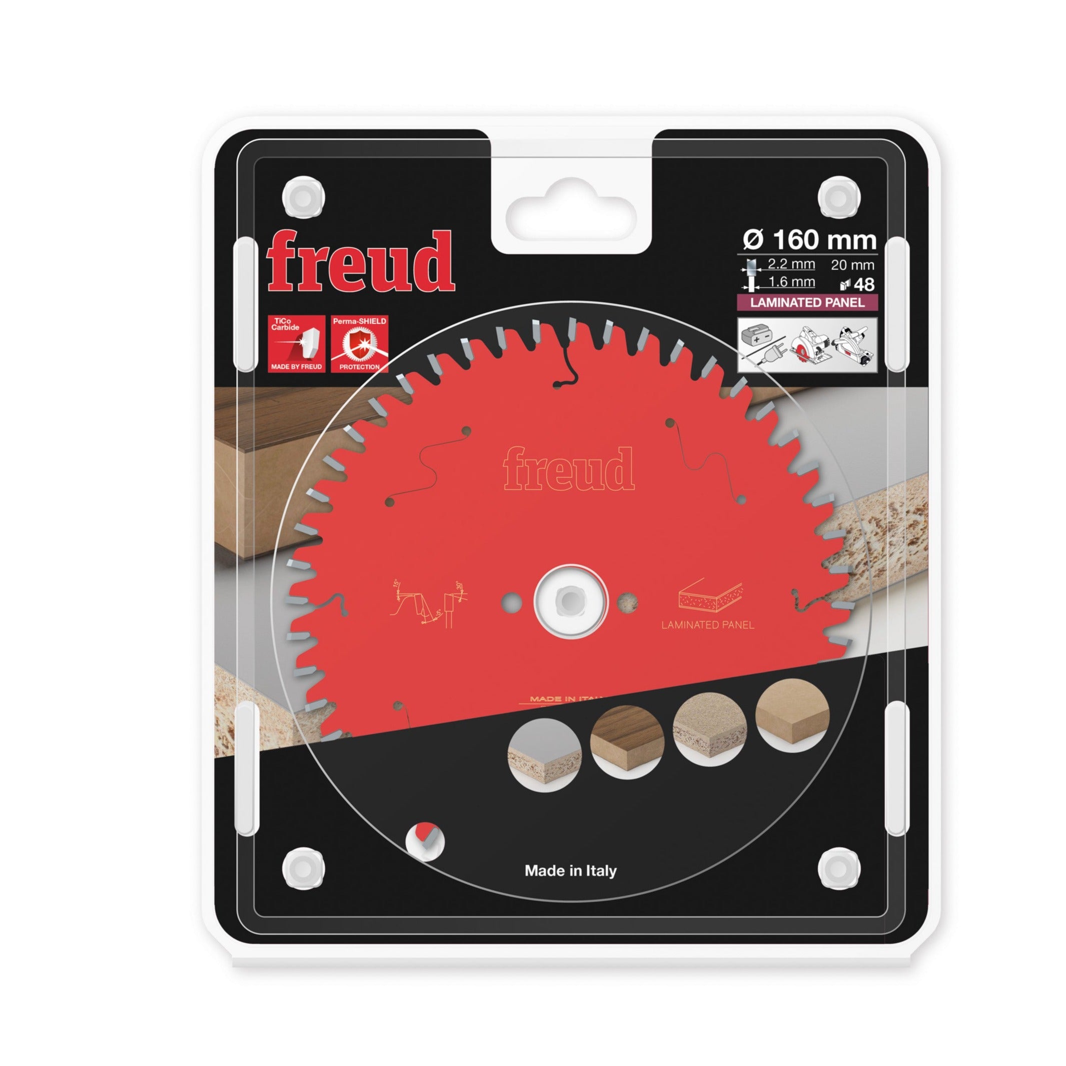 Buy Freud Circular saw blade HM 160 x 2.2/1.6 x 20 mm, Z=48 FR06L001H from Power Tool Services - Image 1 | Best Price
