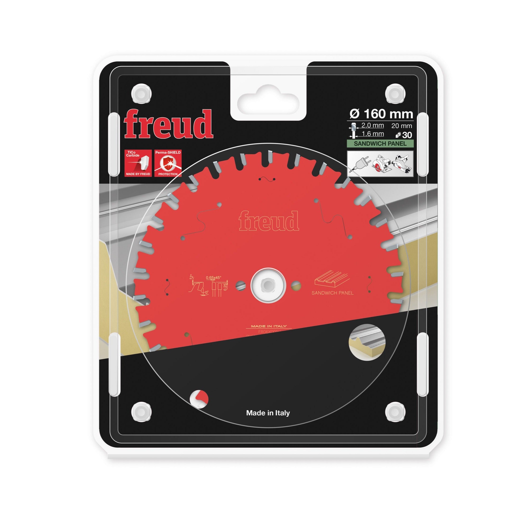 Buy Freud Circular saw blade HM 160 x 2.0/1.6 x 20 mm, Z=30 FR06X001H from Power Tool Services - Image 1 | Best Price