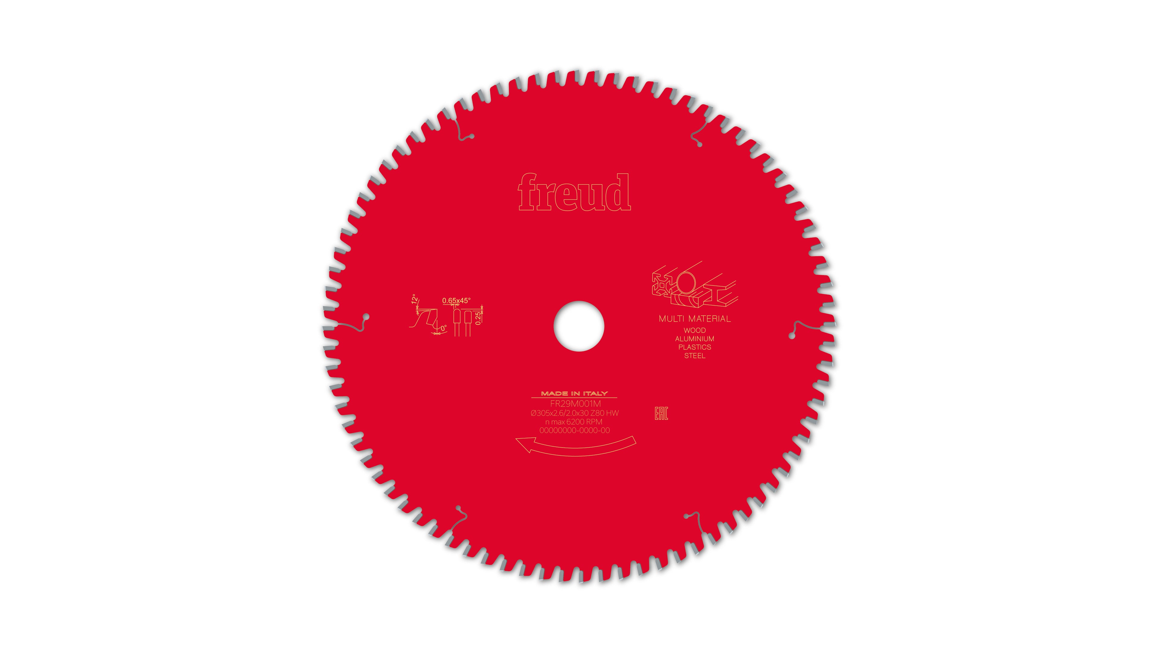 Buy Freud Circular saw blade HM 305 x 2.6/2.0 x 30 mm, Z=80 FR29M001M from Power Tool Services - Image 2 | Best Price