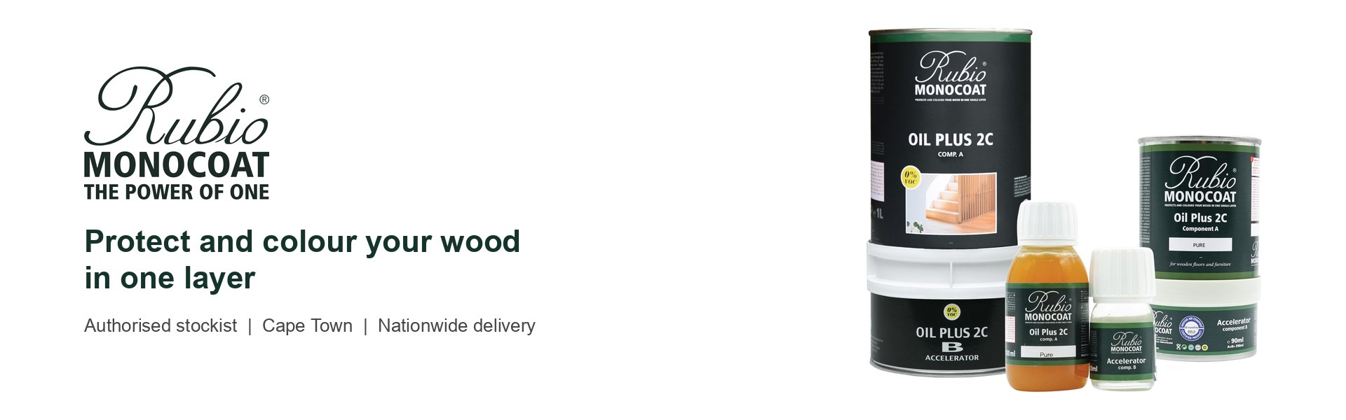 Rubio Monocoat: protect and colour your wood in one layer. Authorised stockist, Cape Town, nationwide delivery
