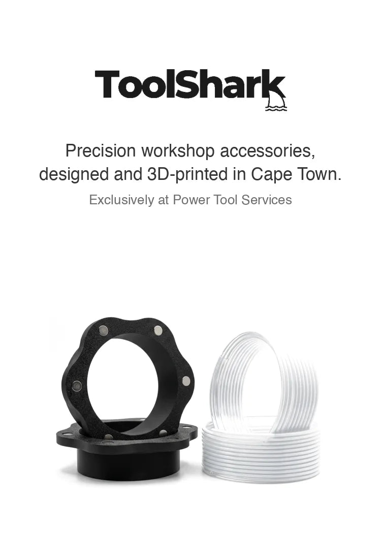 ToolShark: precision workshop accessories, designed and 3D-printed in Cape Town, exclusively at Power Tool Services
