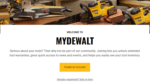 How to Register Your DeWALT Tool for Extended Warranty in South Africa