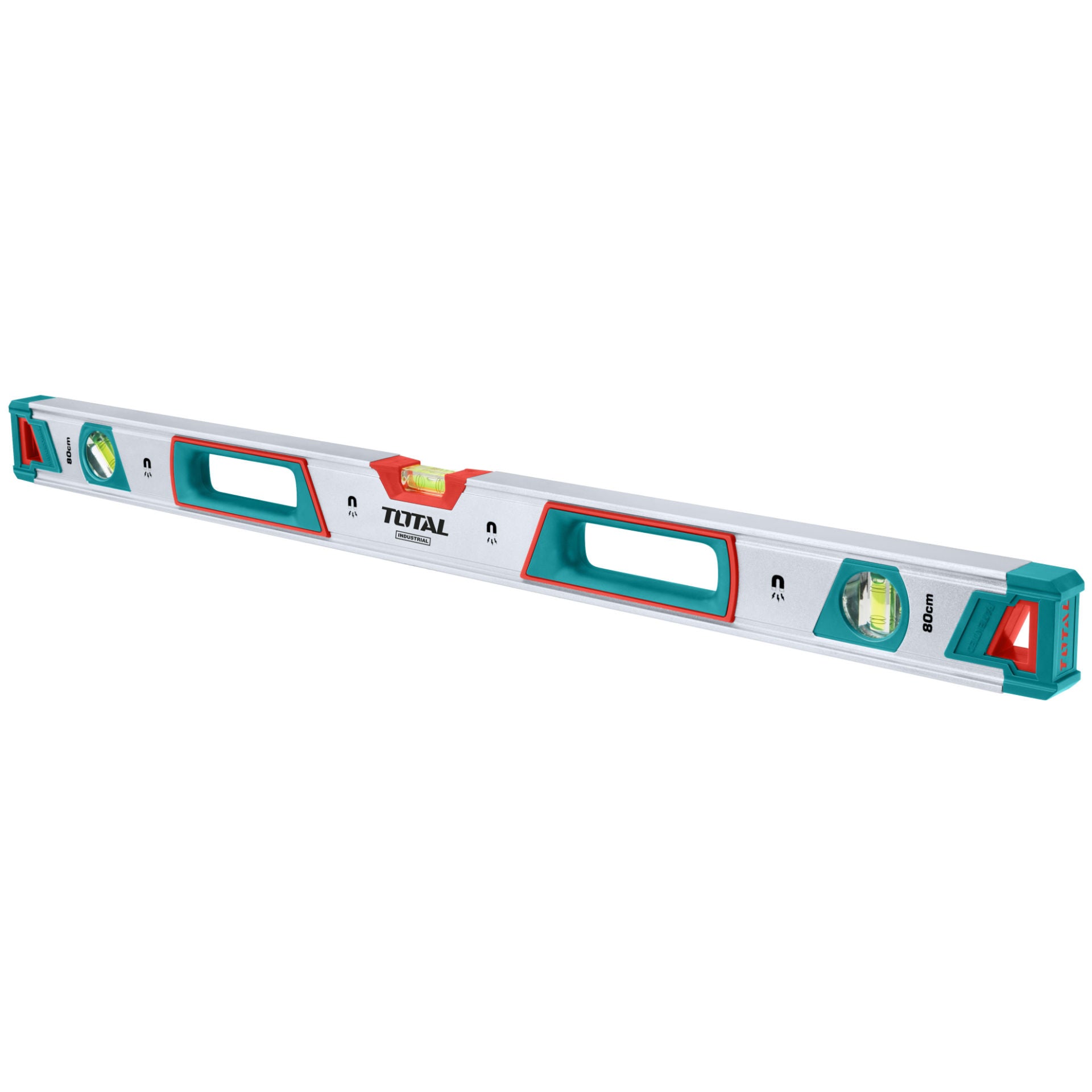 Total Tools 80cm Spirit Level with 4 Piece Powerful Magnets