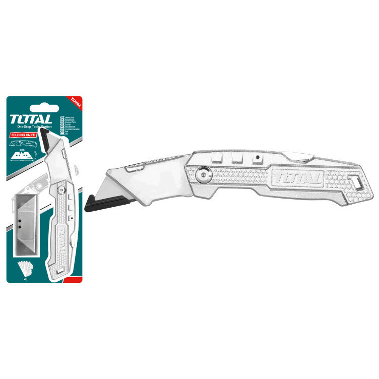 Total Tools Folding Knife with Aliminium Handle