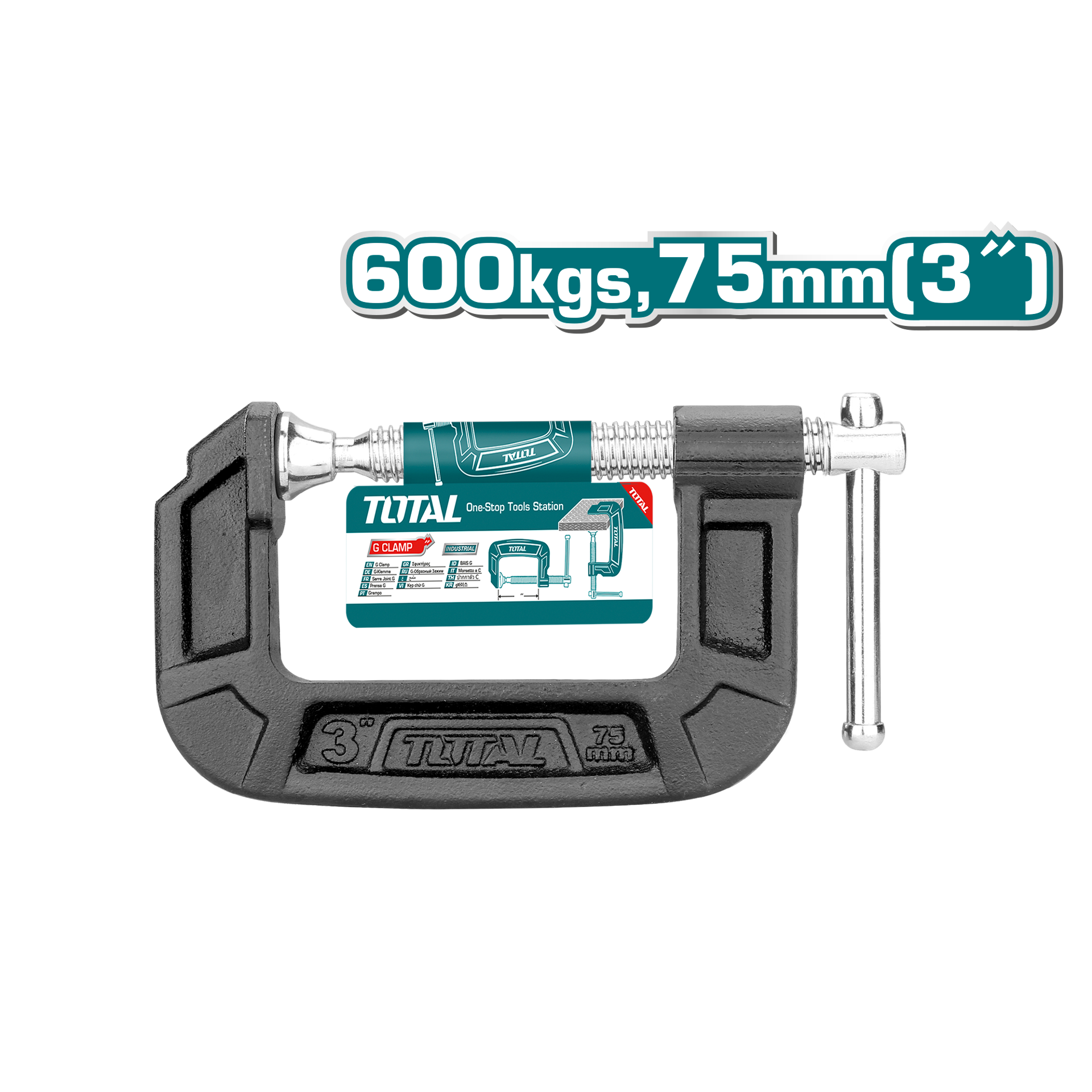 Total Tools 75mm/3" G-Clamp