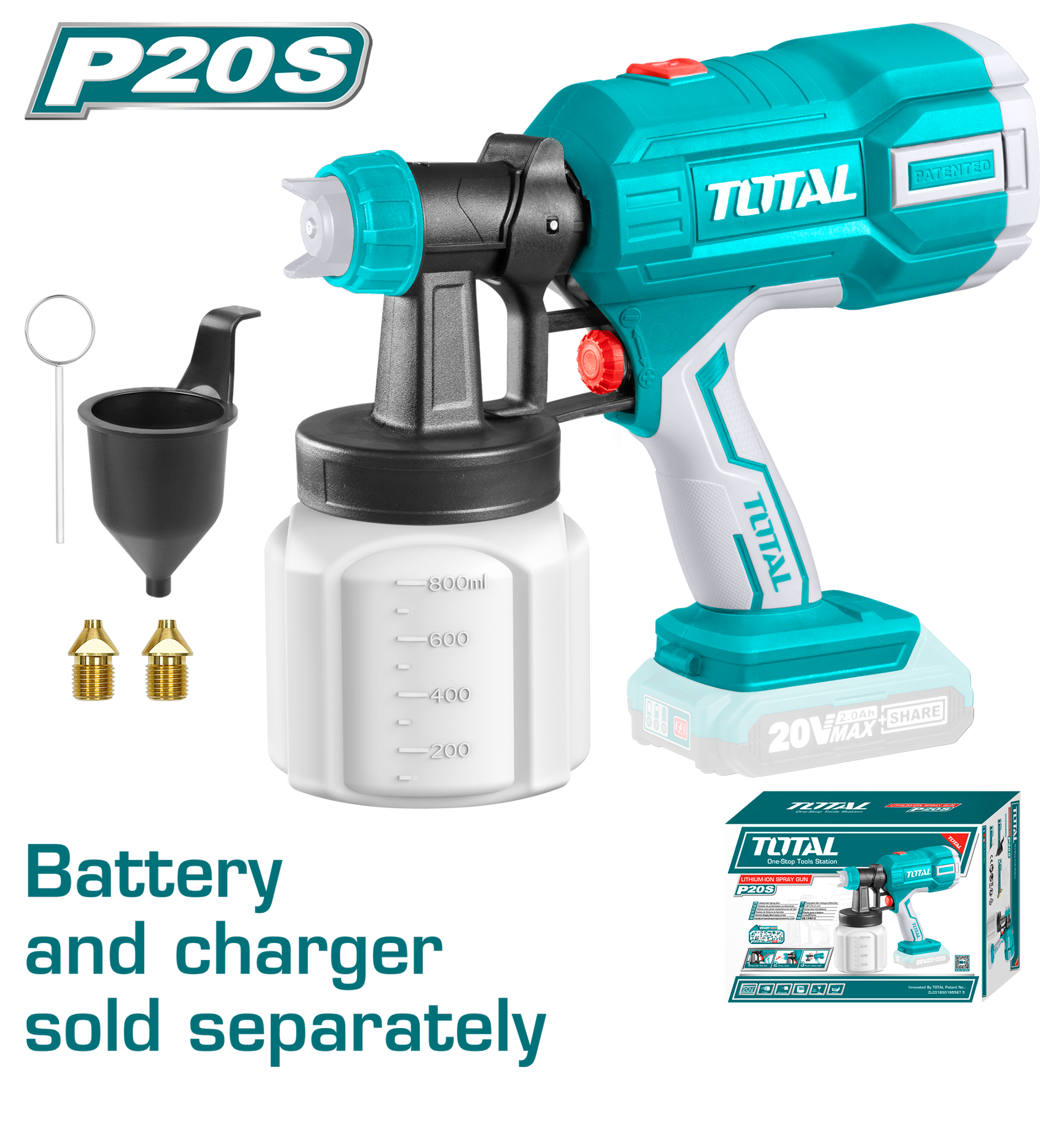 Total Tools Lithium-Ion Spray Gun