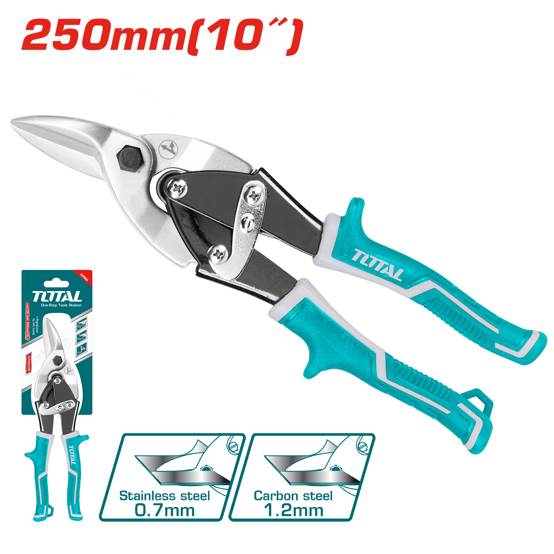 Total Tools 250mm/10" Aviation Plier - Right Cutting