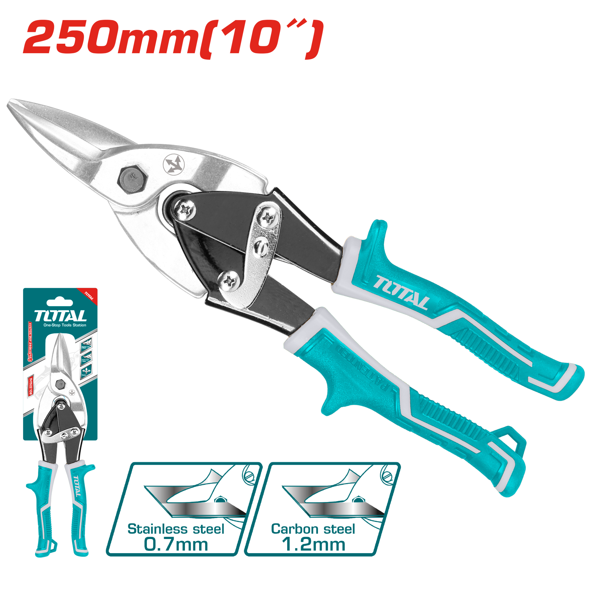 Total Tools 250mm/10" Aviation Plier - Straight Cutting