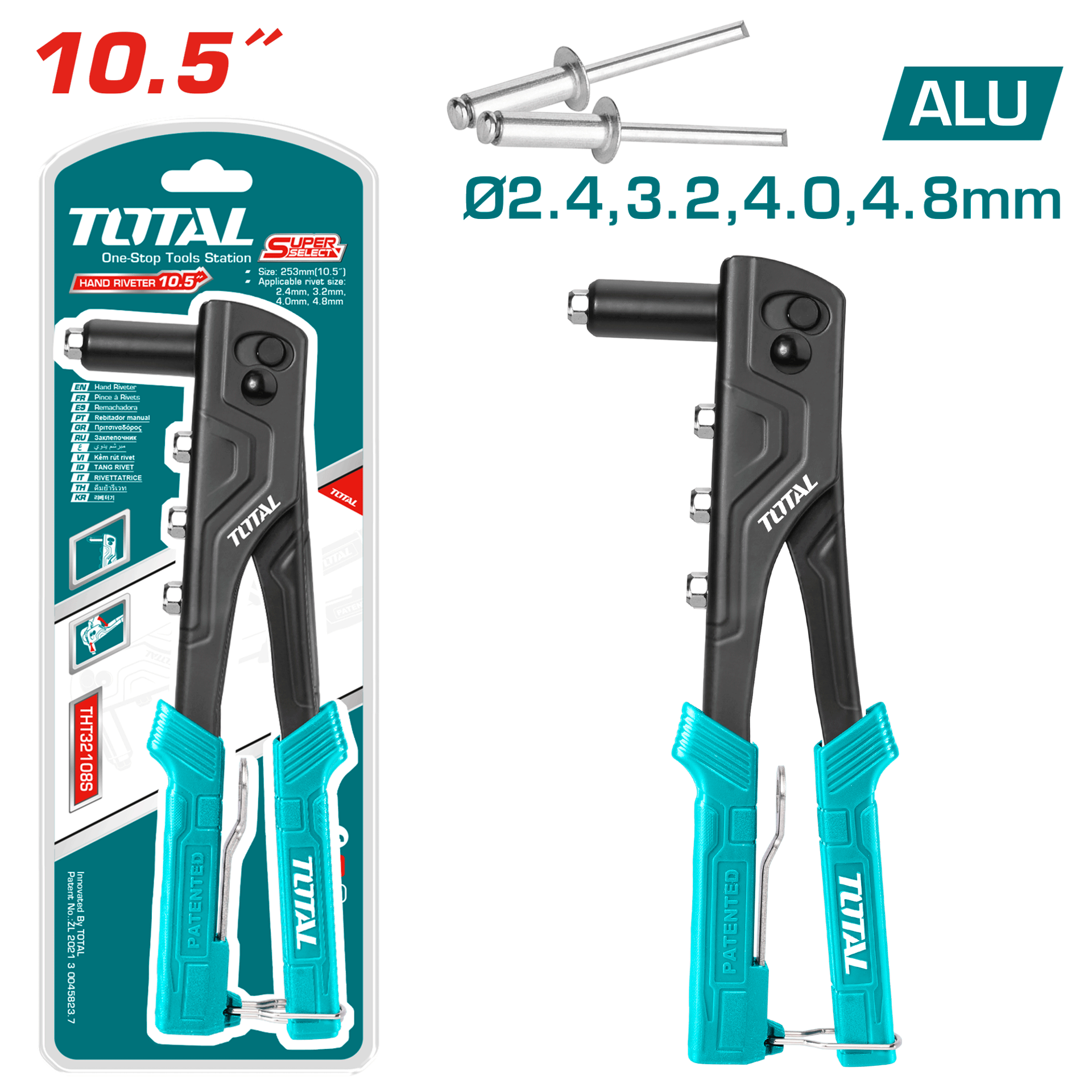 Total Tools Hand Riveter ECO 2.4mm - 4.8mm