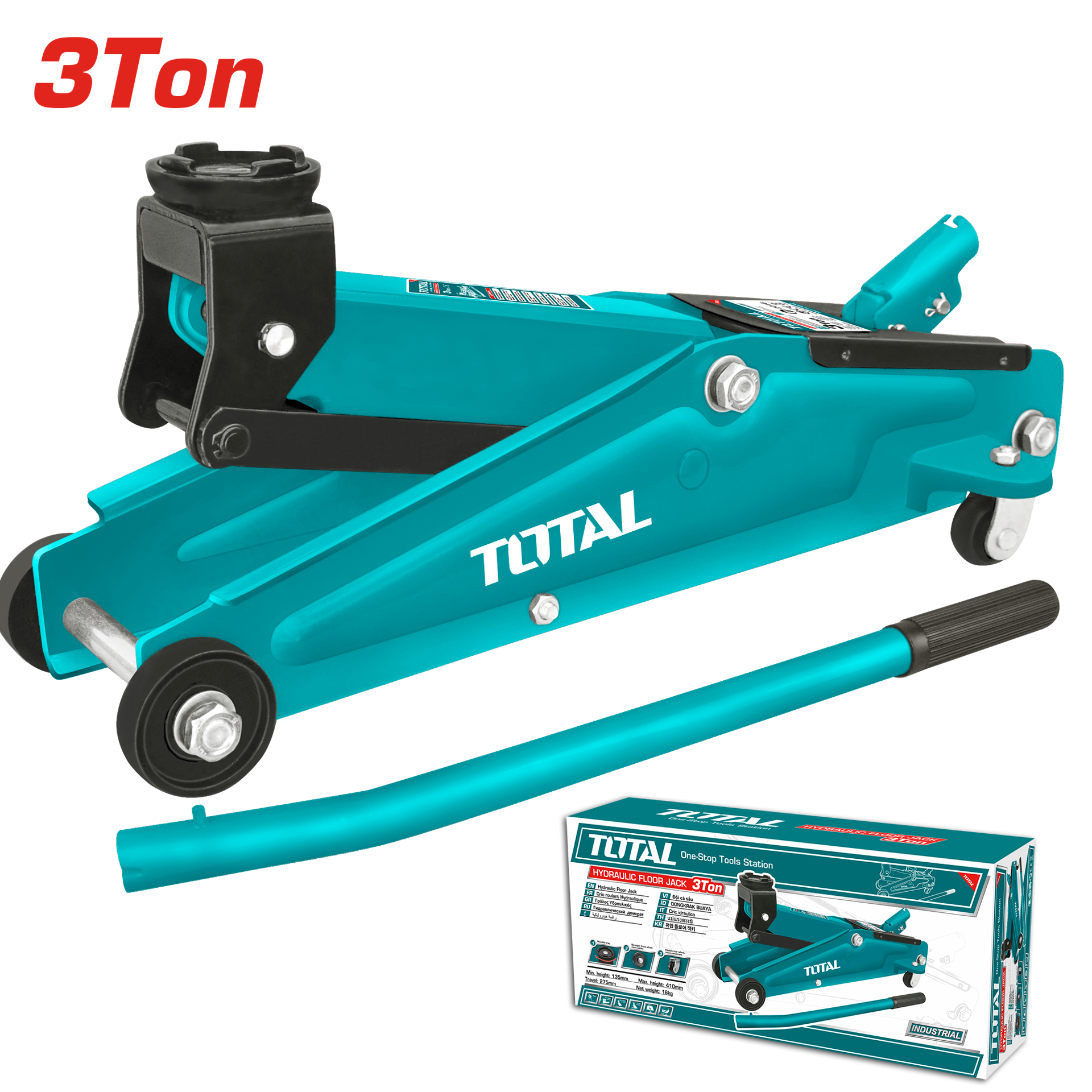 Total Tools Trolley Jack 3 Ton