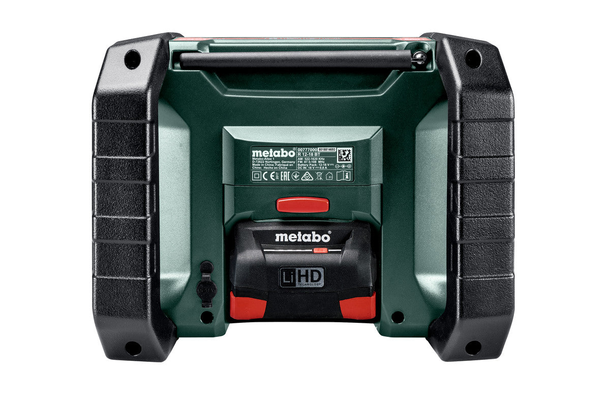 Buy Metabo | Cordless Worksite Radio R 12-18 BT | 600777850 from Power Tool Services - Image 3 | Best Price