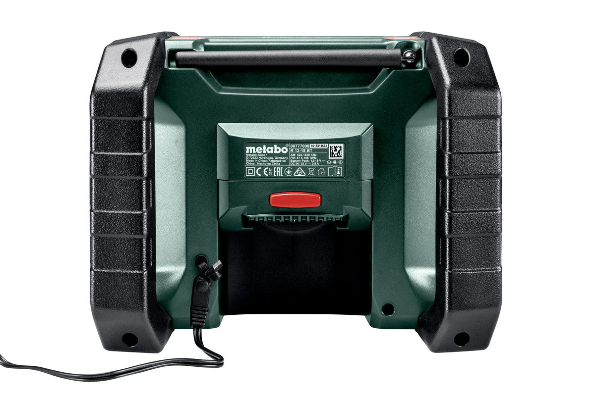 Buy Metabo | Cordless Worksite Radio R 12-18 BT | 600777850 from Power Tool Services - Image 2 | Best Price