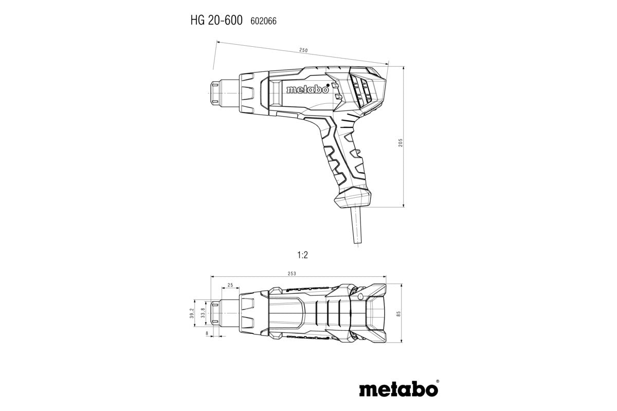 Buy Metabo | Hot Air Gun HG 20-600 | 602066500 from Power Tool Services - Image 3 | Best Price