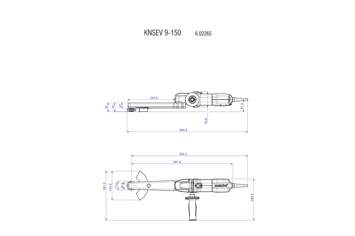 Buy Metabo | Fillet Weld Grinder KNSE 9-150 SET | 602265500 from Power Tool Services - Image 2 | Best Price