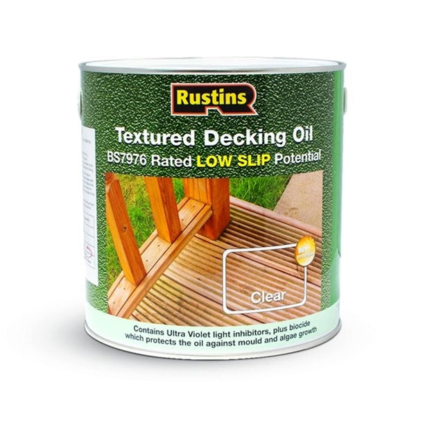 Rustins Textured Decking Oil 2.5ltr - Power Tool Services