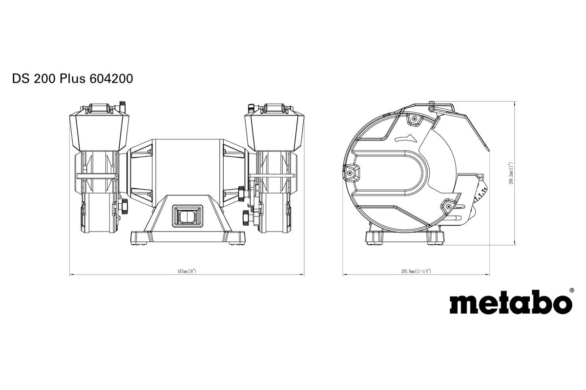 Buy Metabo | Bench Grinder DS 200 PLUS | 604200000 from Power Tool Services - Image 13 | Best Price