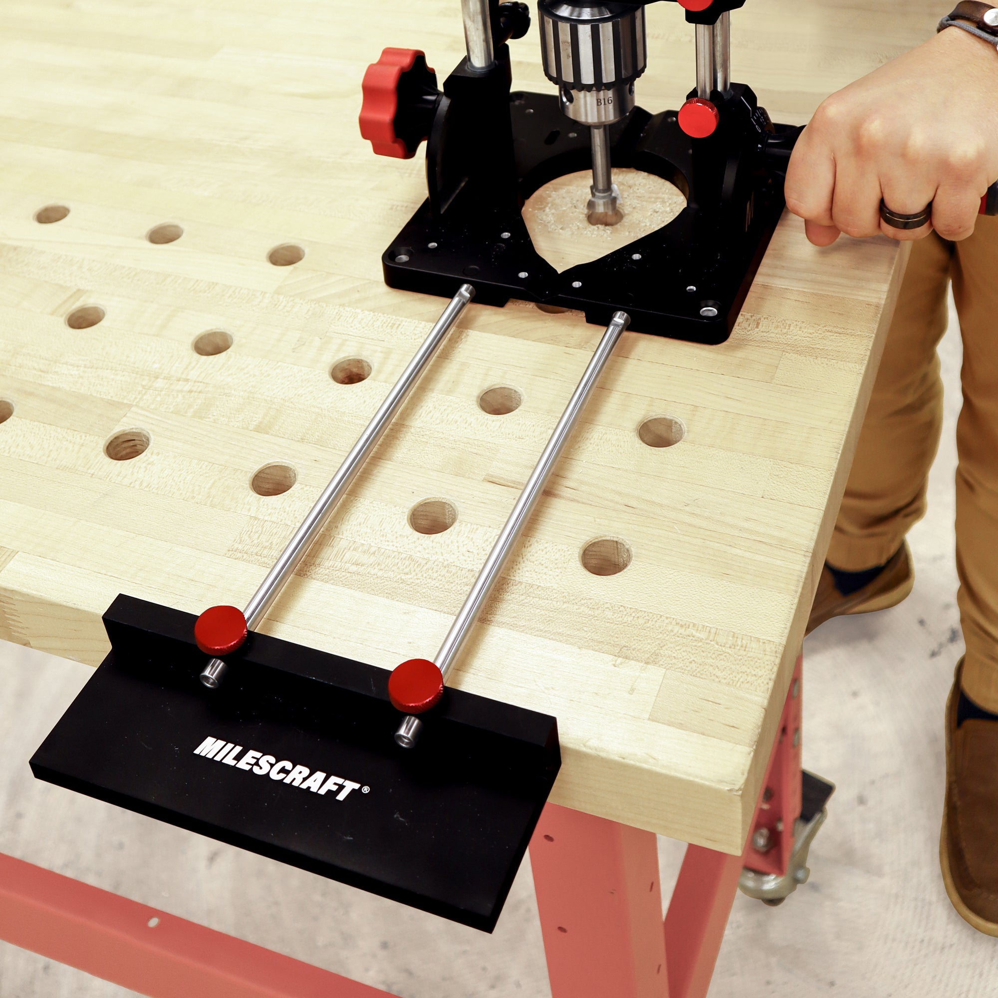 Milescraft DrillFence Metal Edge Guide for DrillMatePRO 3 - Power Tool Services