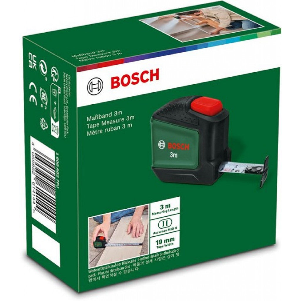 Bosch DIY 1x Tape Measure 3m 1600A027PJ