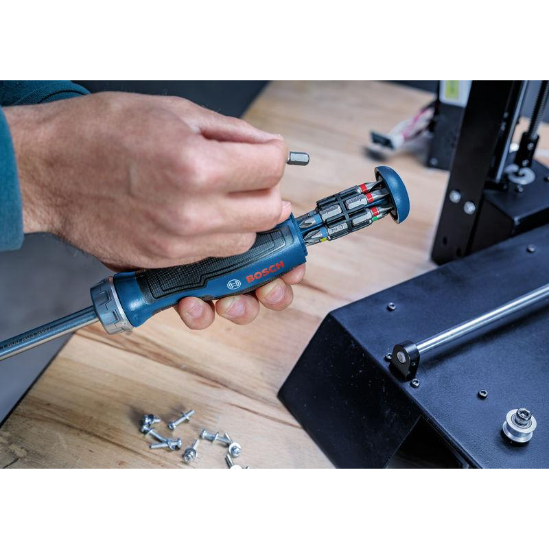 Bosch Bit Ratchet Screwdriver with Magazine, 12 pcs 1600A039PK