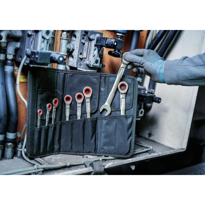 Bosch Ratchet Combination Wrench Set, 8-19 mm, 8 pcs 1600A03AG5 - Image 11