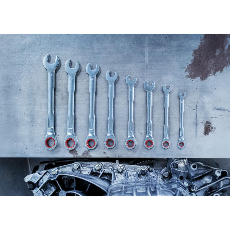 Bosch Ratchet Combination Wrench Set, 8-19 mm, 8 pcs 1600A03AG5 - Image 12