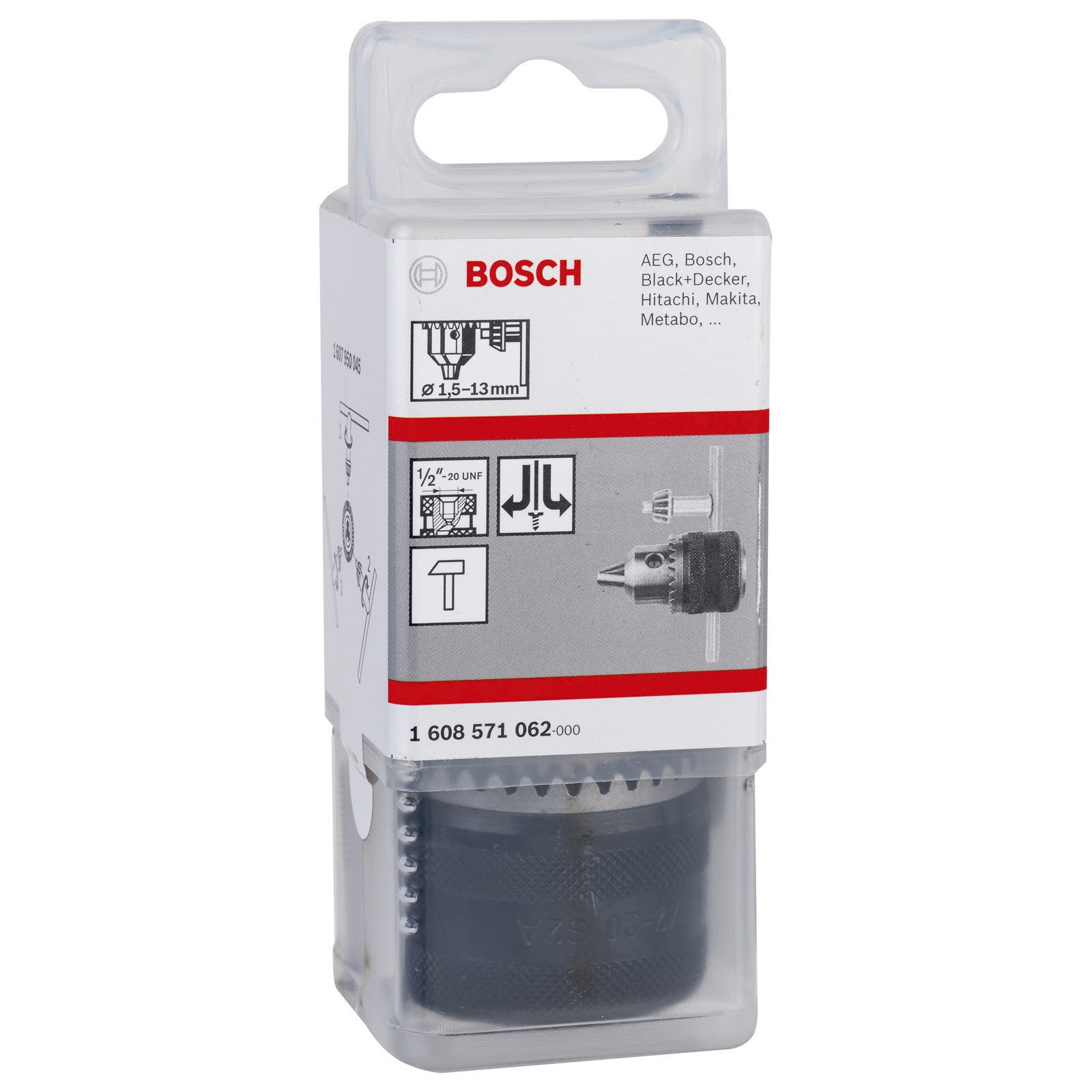 Bosch Keyed chuck up to 13 mm 1,5 13 mm, 1/2" - 20 1608571062