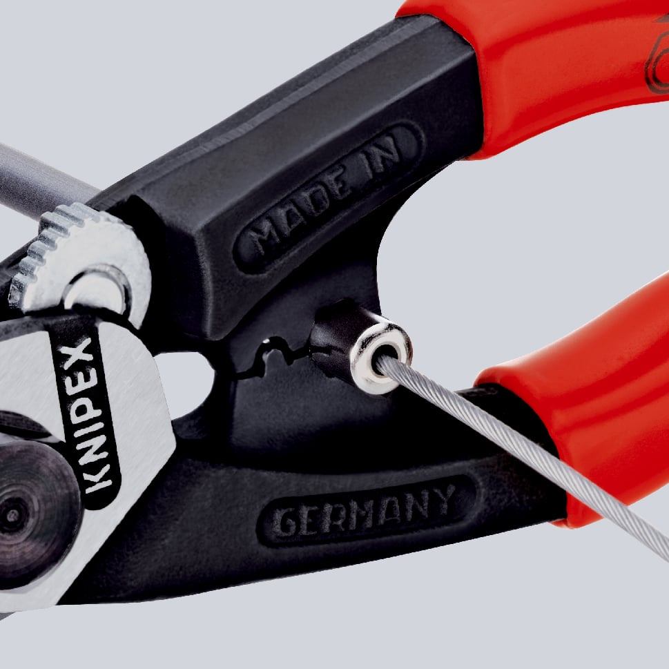 KNIPEX Forged Wire Rope Cutter 95 61 190 20 - Power Tool Services