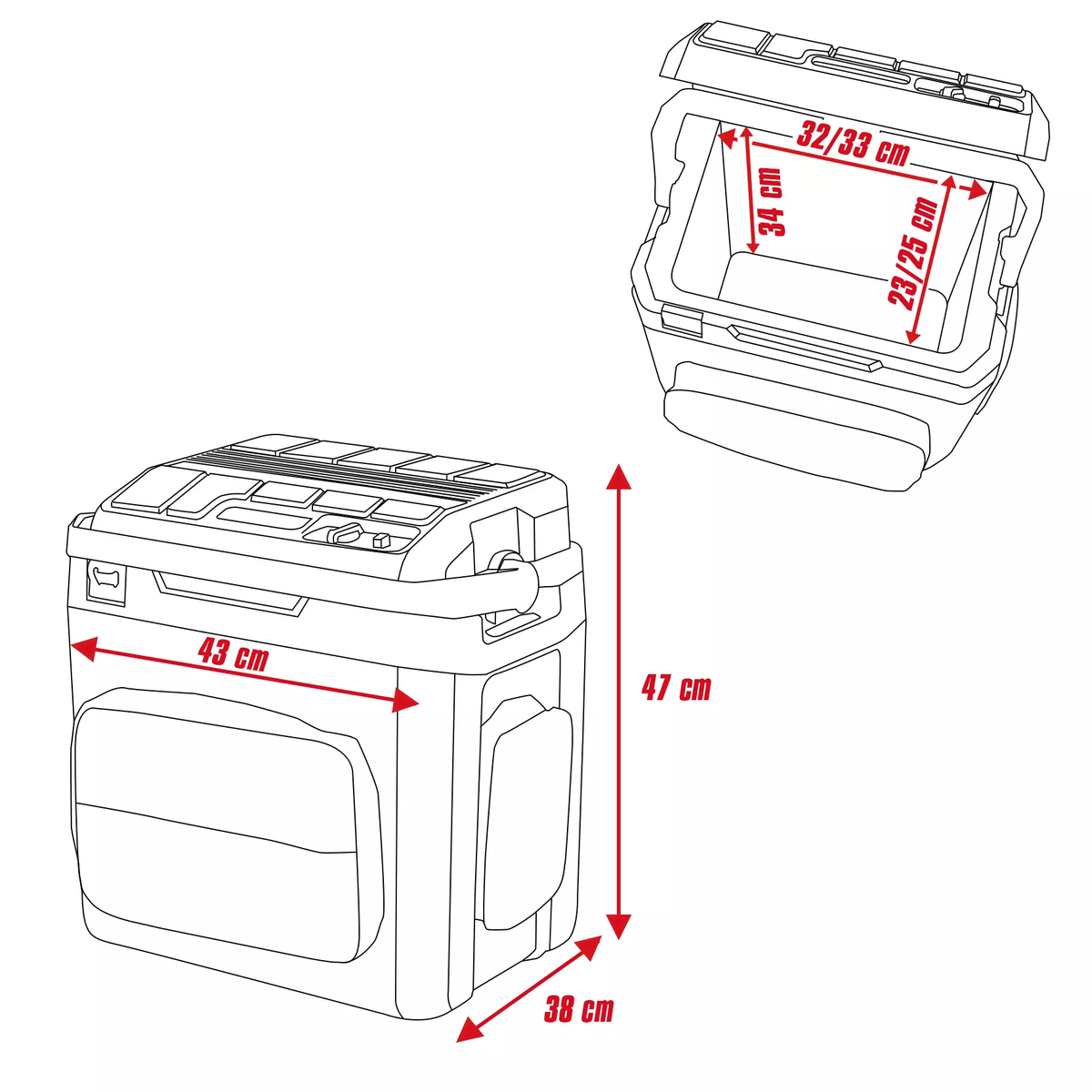 Einhell Battery-Powered Cool Box TE-COL 18/27 Li-Solo