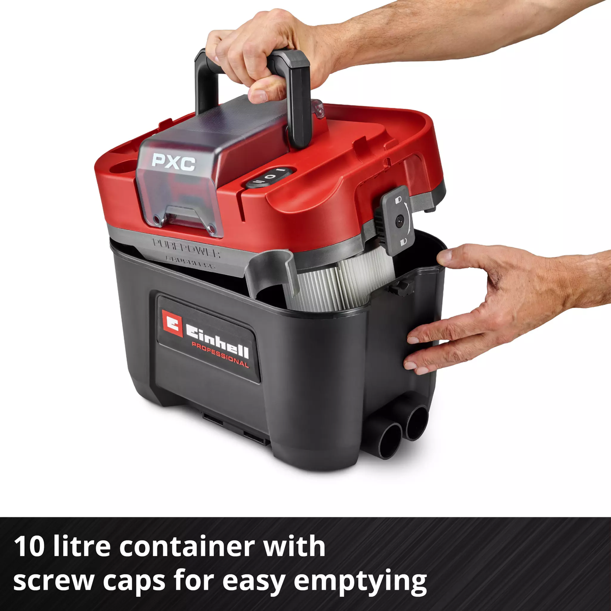 Einhell Cordl. Wet/Dry Vacuum Cleaner TP-VC 18/10 Li BL L-Solo