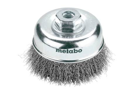 Buy Metabo | Cup Brush 100X0.3 Mm/ M 14, Steel-Wire, Crimped (623719000) from Power Tool Services - Image 1 | Best Price