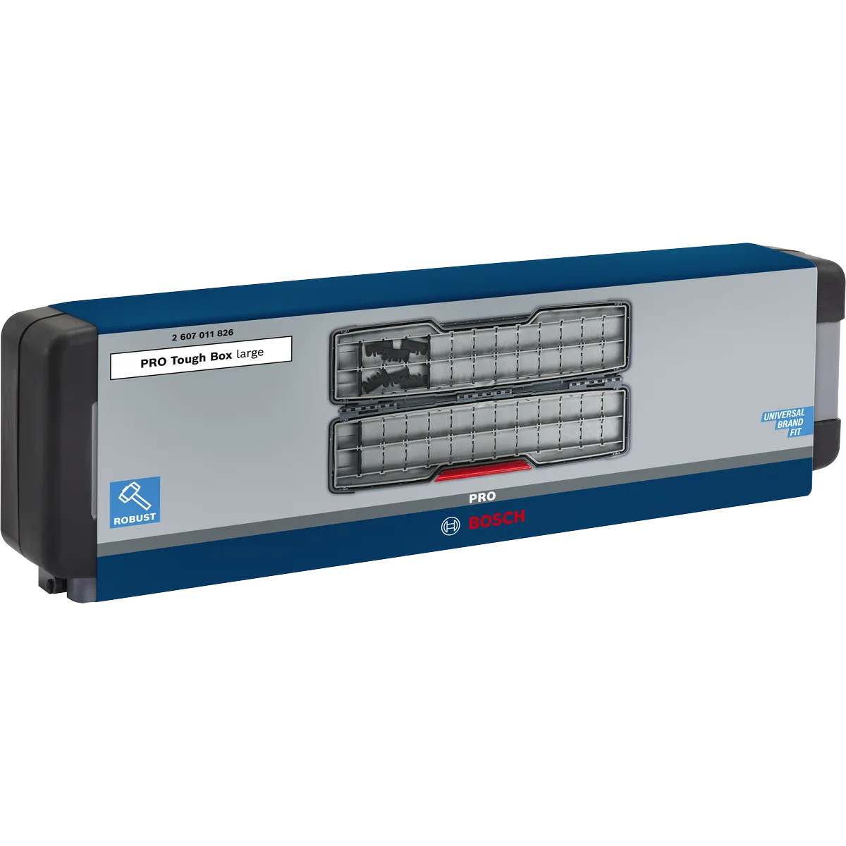 Bosch PRO Tough Box Large for Accessories, 50 x 120 x 355 mm