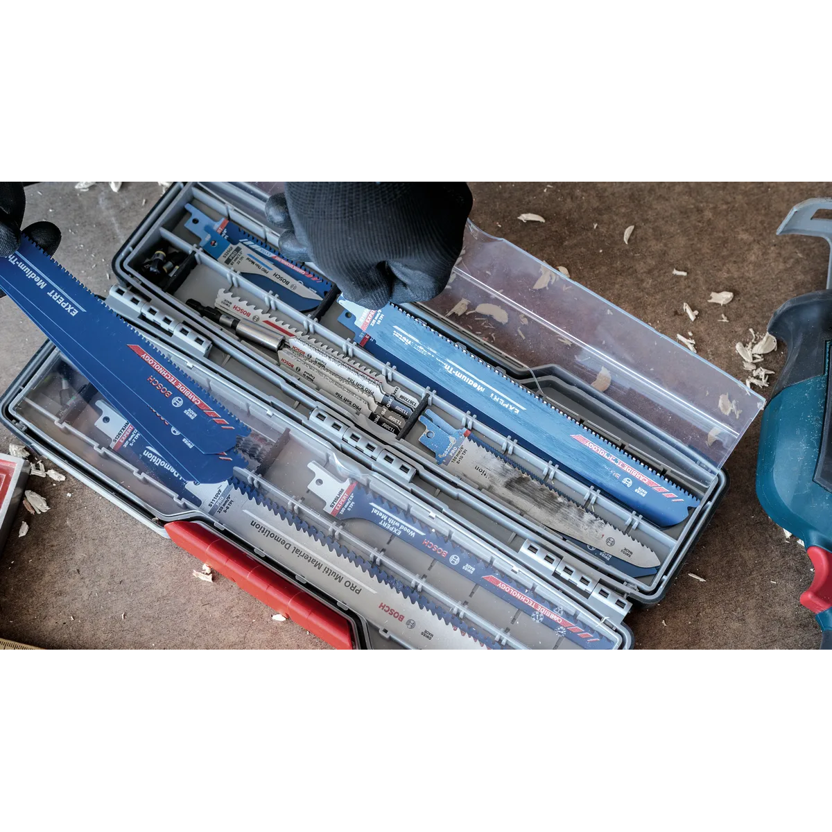 Bosch PRO Tough Box Large for Accessories, 50 x 120 x 355 mm