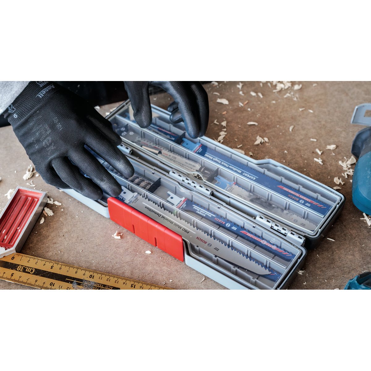 Bosch PRO Tough Box Large for Accessories, 50 x 120 x 355 mm
