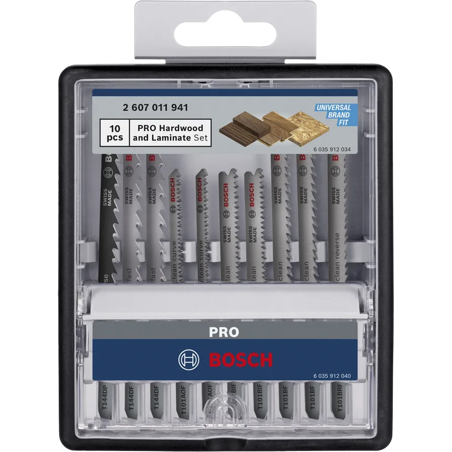 Bosch PRO Hardwood and Laminate Set, 83 mm, 10 pcs 2607011941