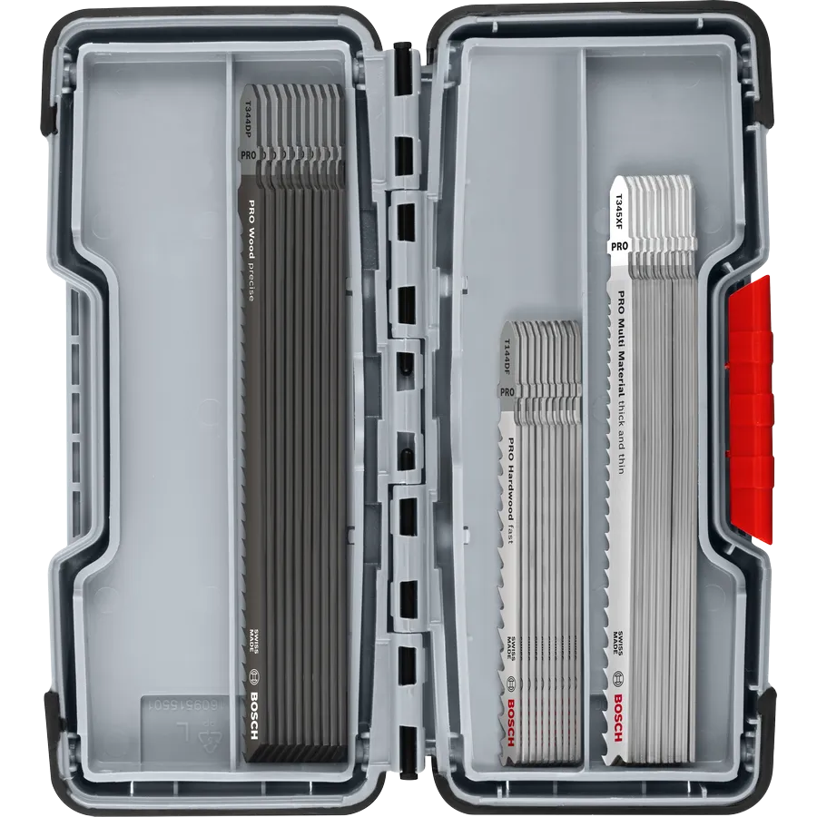 Bosch PRO Jigsaw Blade Set Wood and Metal Rough Cut Set, 100 mm, 30 pcs 2607011946