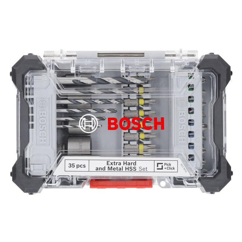 Bosch Extra Hard Screwdriver Bit and Metal HSS Drill Bit Set 35 pcs - Image 2