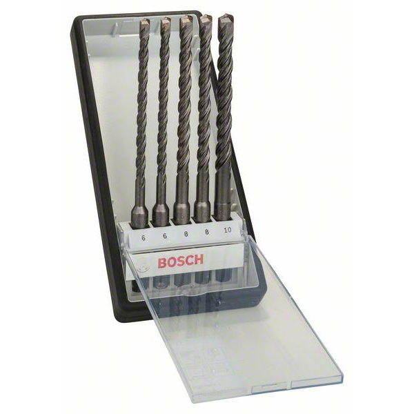 Bosch 5-piece Robust Line SDS plus-5 hammer drill bit set 6 - 10 mm 2607019928 - Image 2