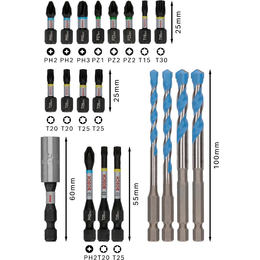 Bosch PRO Impact Bit Set 2608521U83